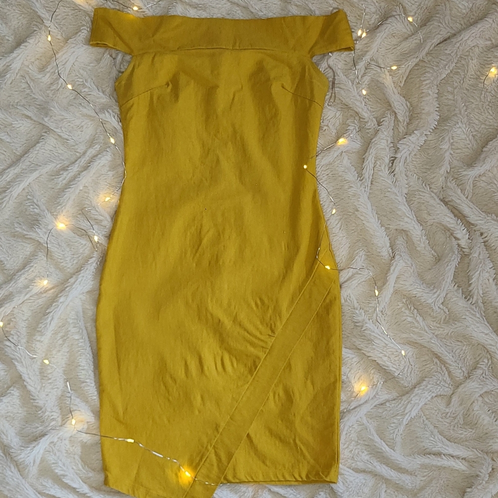 Yellow Silhouette Dress